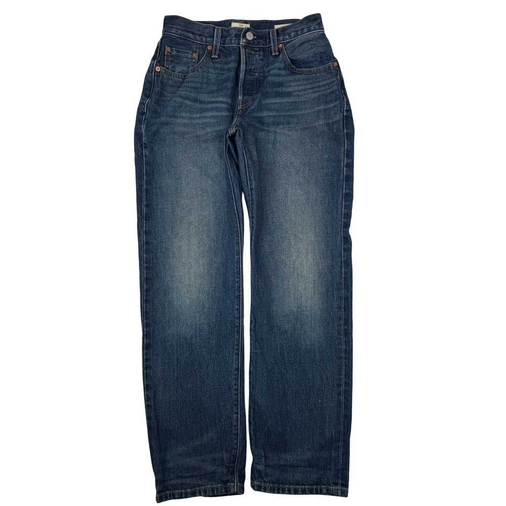 Levis 501 90s Jeans 24x30 Blue Selvedge Denim Straight Leg Womens